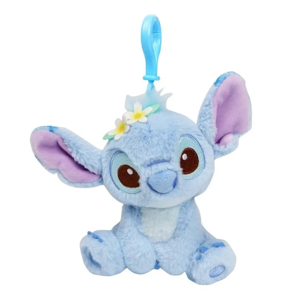 12cm Kawaii Stitch Plush Keychain – Blue & Purple Bag Charm Accessory